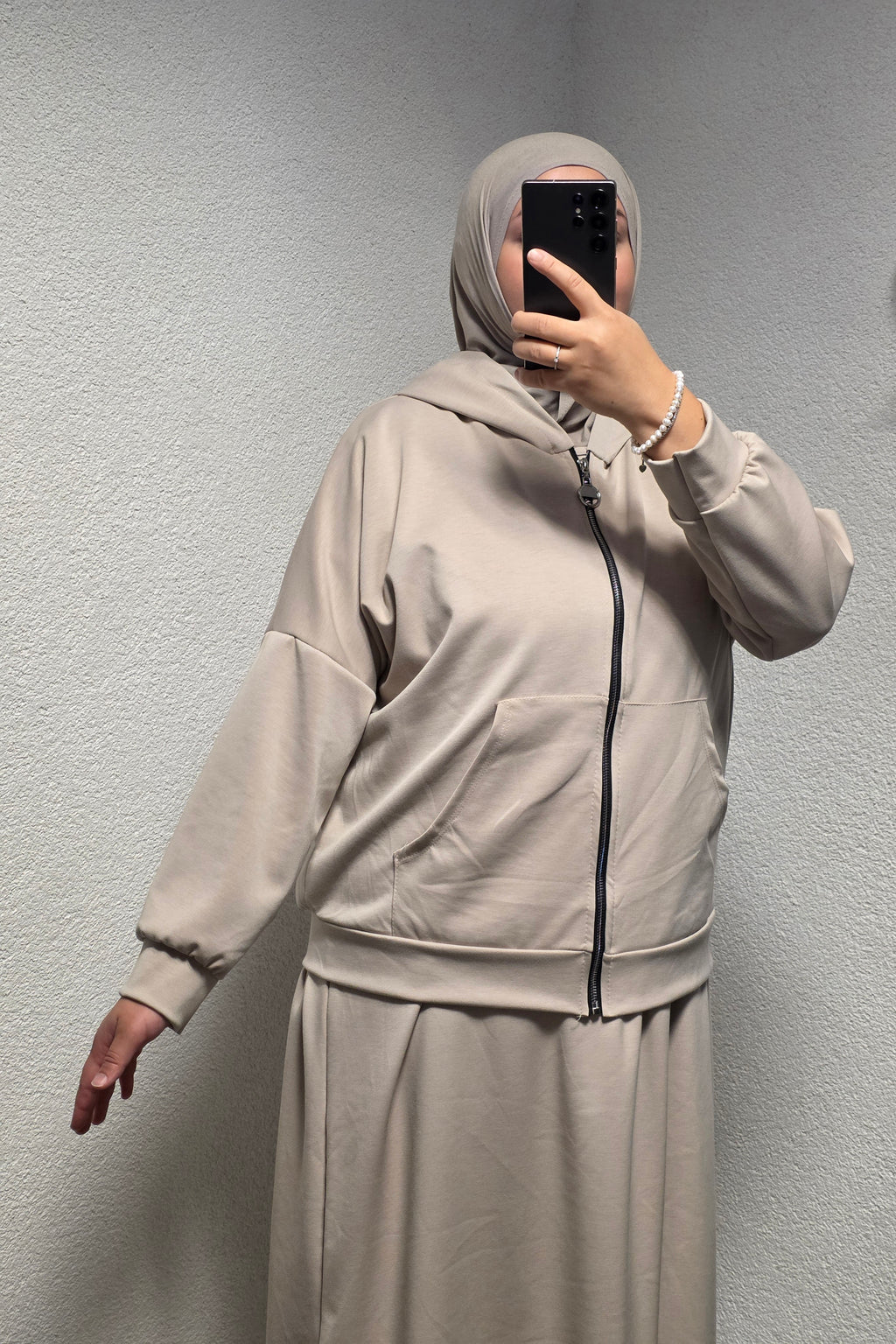 Maxikleid mit Hoodie