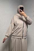 Maxikleid mit Hoodie