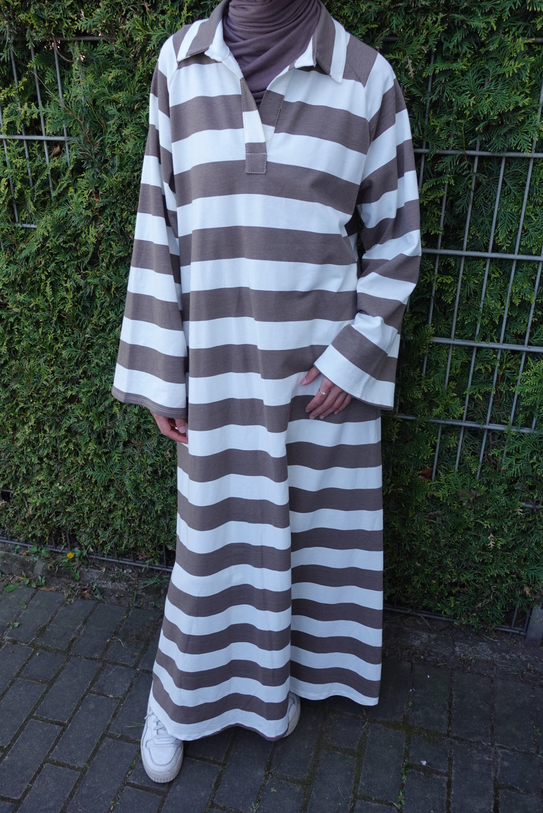 GGestreifts Maxikleid