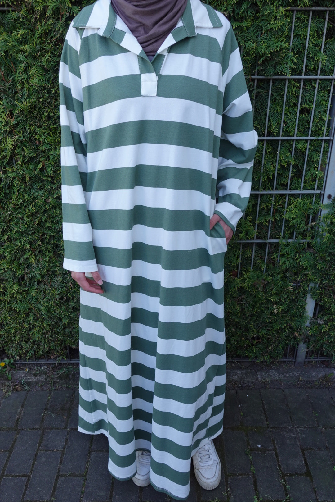 GGestreifts Maxikleid