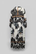 Ghost Mannequin Schwarz-Weißes Kleid Rückansicht