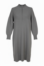 Ghost-Mannequin Strickkleid in Grau