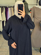 Haya Abaya mit gerafften Ärmeln