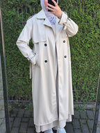 Trenchcoat aus Kunstleder