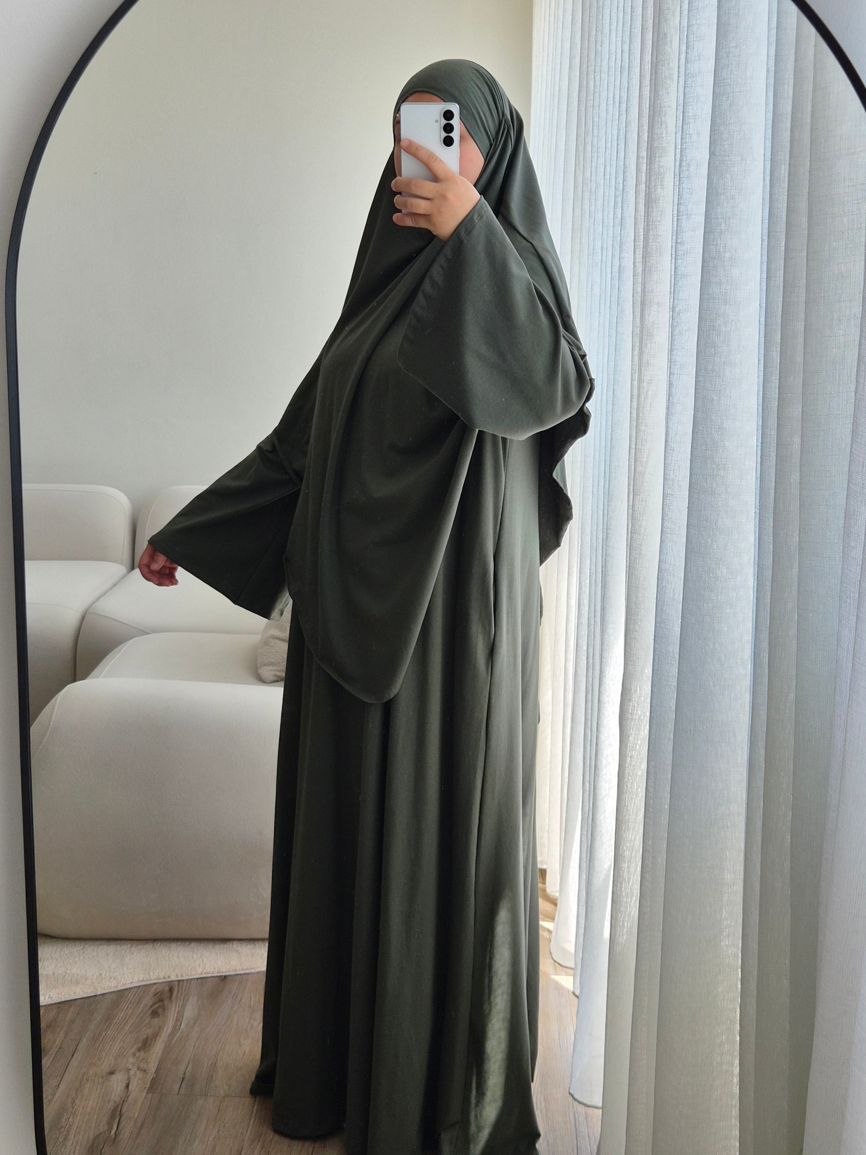 Cotton Abayaset mit Khimar