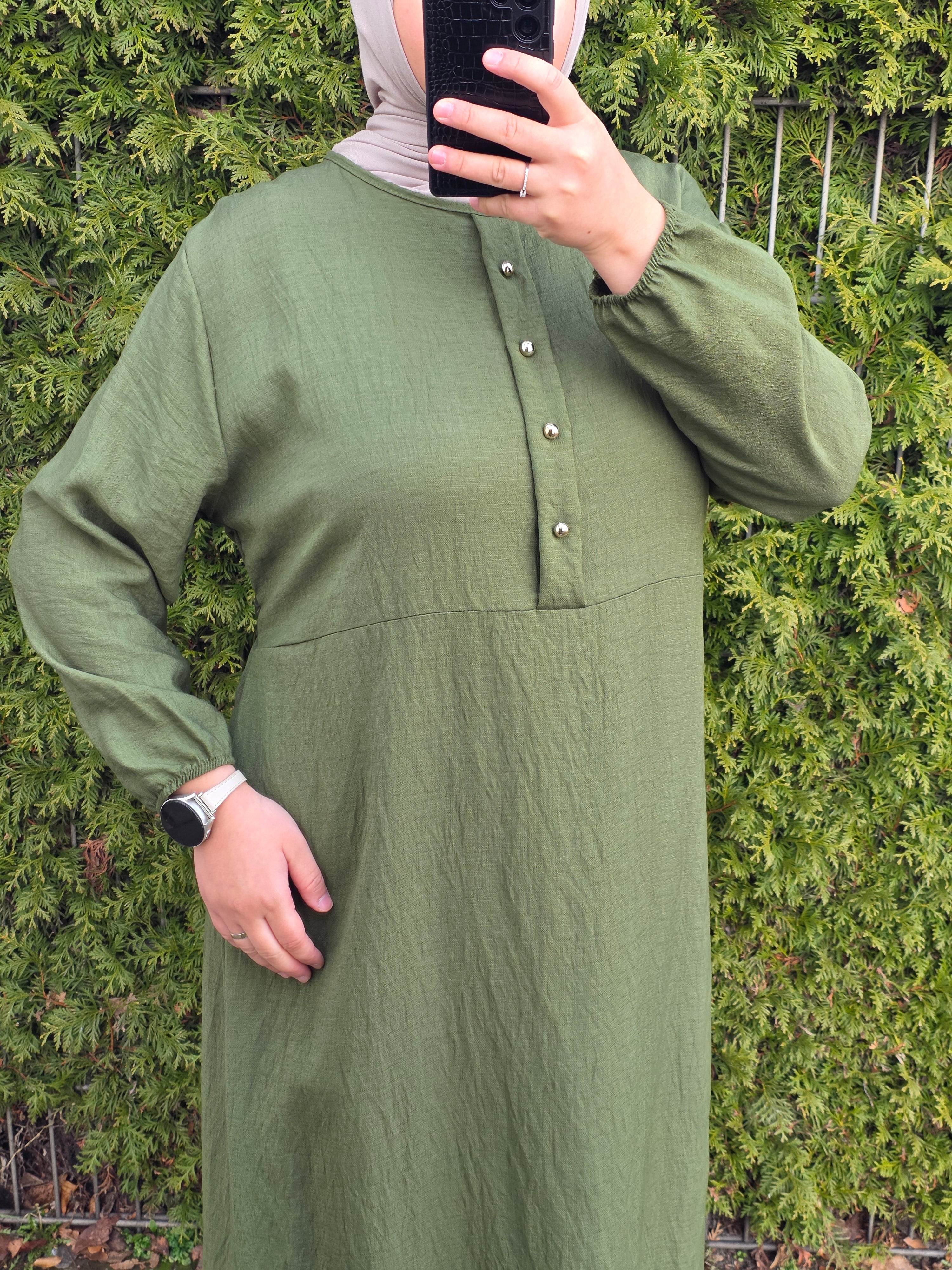 Viskose Maxikleid mit Bindeschnur