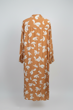 Cotton Kleid mit Musterdetails