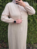 Viskose Maxikleid mit Bindeschnur