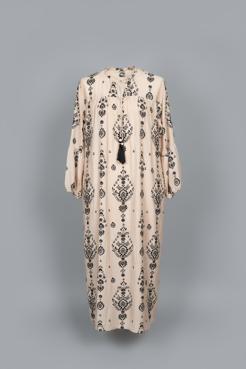 Cotton Kleid mit Schnürchen
