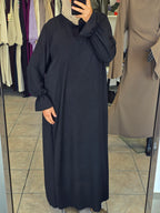 Haya Abaya mit gerafften Ärmeln