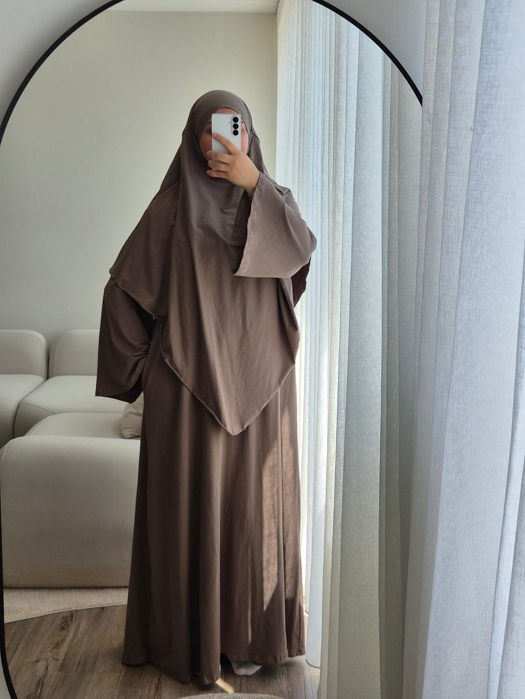 Cotton Abayaset mit Khimar