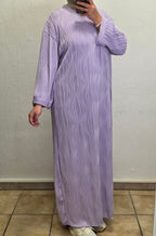 Maxikleid mit gewellter Struktur