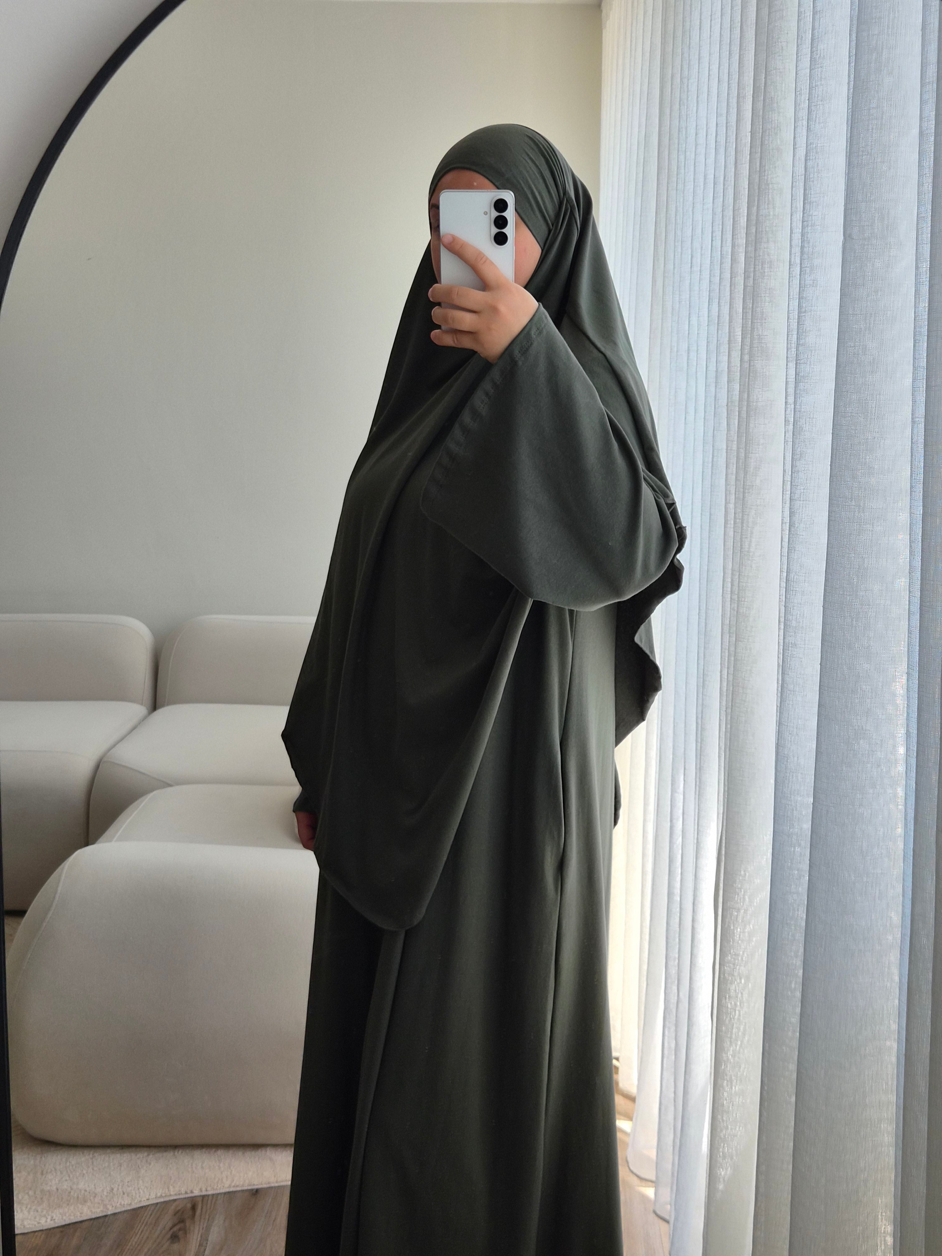 Cotton Abayaset mit Khimar