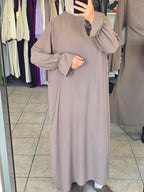 Haya Abaya mit gerafften Ärmeln