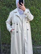 Trenchcoat aus Kunstleder