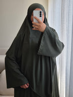 Cotton Abayaset mit Khimar