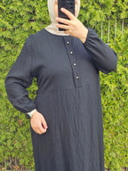 Viskose Maxikleid mit Bindeschnur