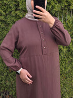 Viskose Maxikleid mit Bindeschnur