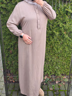 Viskose Maxikleid mit Bindeschnur