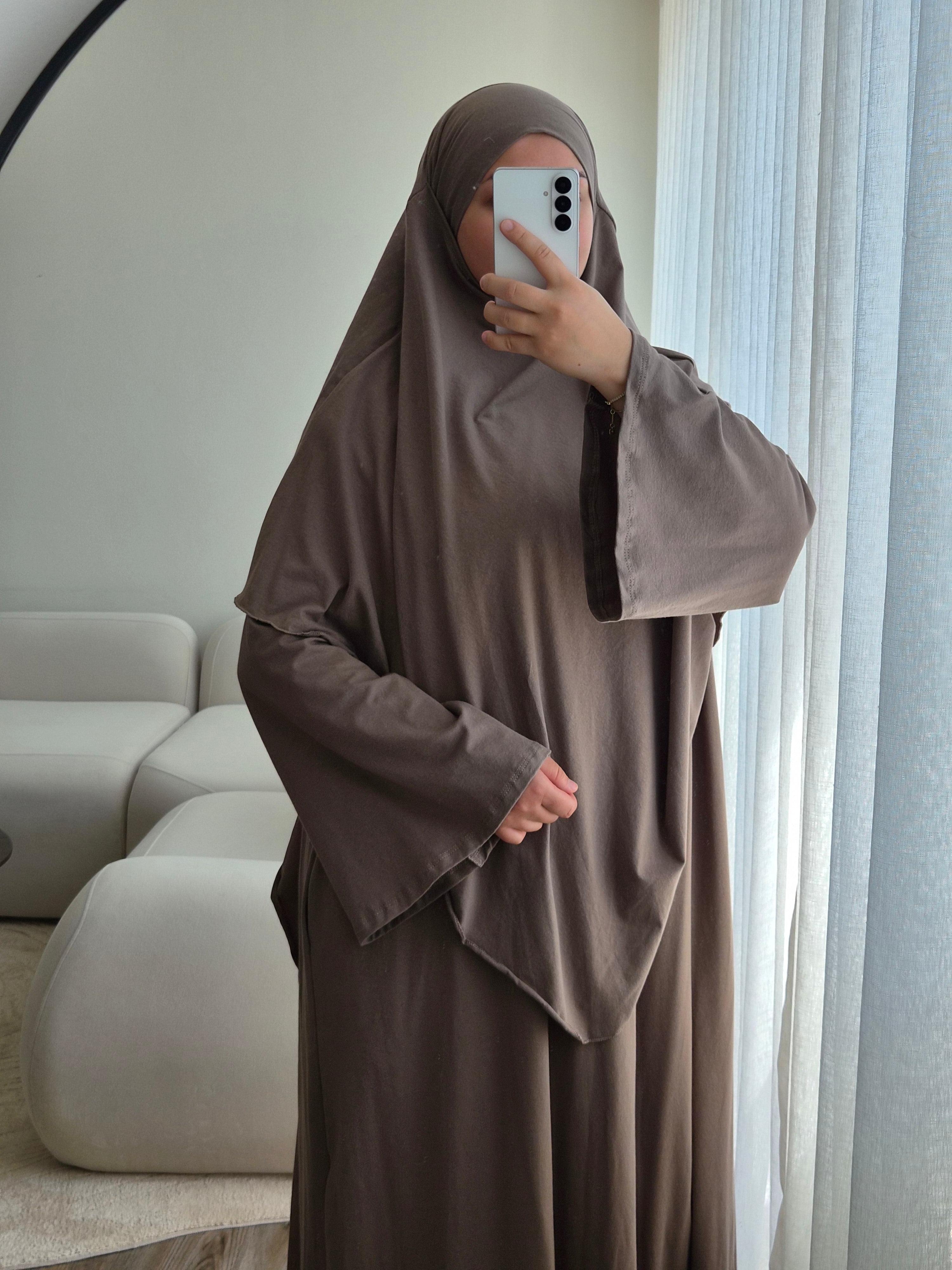 Cotton Abayaset mit Khimar