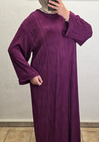 Maxikleid mit gewellter Struktur