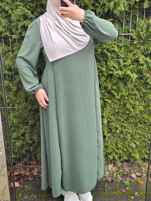 Abaya mit Bindeschnur