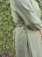 Viskose Maxikleid mit Bindeschnur