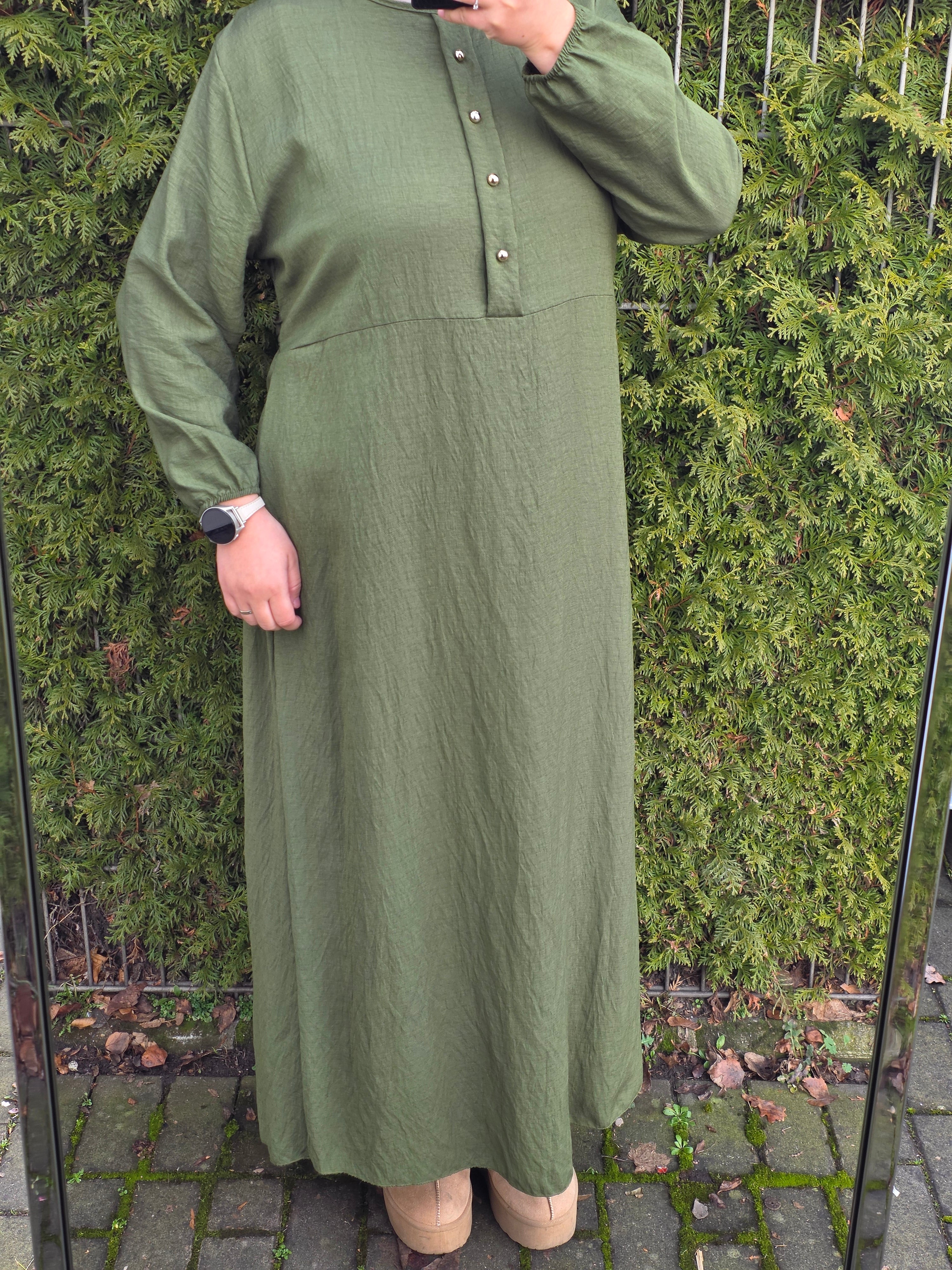 Viskose Maxikleid mit Bindeschnur