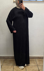 Maxikleid mit gewellter Struktur
